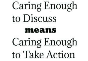 Postcard - Caring enough to take action