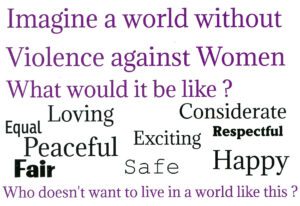 Postcard - A world without violence against women