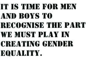 Postcard - Men & boys recognising their part